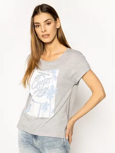 Koszulki i topy damskie - Guess T-Shirt Glamour Tee W0GI50 K46D0 Szary Regular Fit - grafika 1