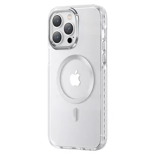 Kingxbar PQY Ice Crystal Series magnetyczne etui iPhone 14 MagSafe srebrne - Etui i futerały do telefonów - miniaturka - grafika 1