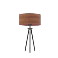 Lampy stojące - Czarna lampa stołowa na trójnogu ALTA ECO w stylu skandynawskim - miniaturka - grafika 1