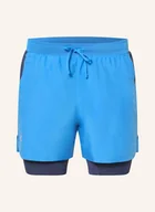 Spodenki męskie - Under Armour Szorty Do Biegania 2 W 1 Ua Launch blau - UNDER ARMOUR - miniaturka - grafika 1