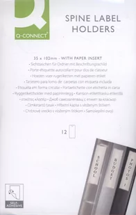 Q-Connect Kieszeń samoprzylepna na etykiety, rozc. na kr. gór. boku, 35x102mm, 10szt. KF27044 - Akcesoria do pakowania - miniaturka - grafika 2