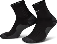 Skarpetki damskie - Nike Skarpety do biegania w terenie (1 para), czarne/antracytowe/odblaskowe srebro, HF7155-010, 12- - miniaturka - grafika 1