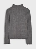 Swetry dla dziewczynek - Sinsay - Sweter z półgolfem - szary - miniaturka - grafika 1