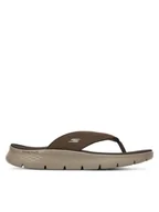 Klapki i japonki męskie - Skechers Japonki Go Walk Flex Sandal-Vallejo 229202/CHOC Brązowy - miniaturka - grafika 1