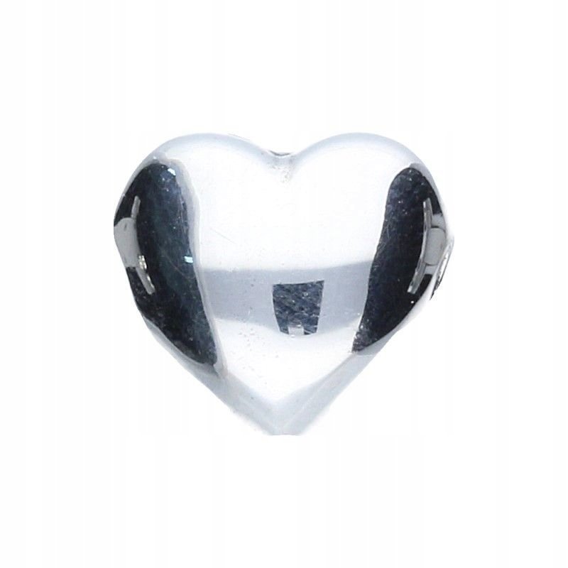 Zawieszka Srebrna 925 Bead Serce 10x11mm do Bransoletek Modułowych 2.10 g