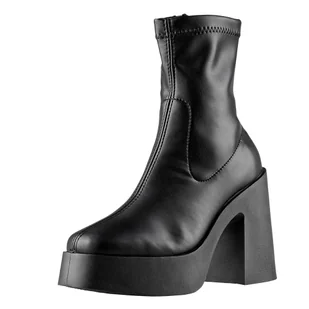 botki damskie na obcasie ALTERCORE czarne (VICTORIA BLACK)-38 - Botki damskie - miniaturka - grafika 1