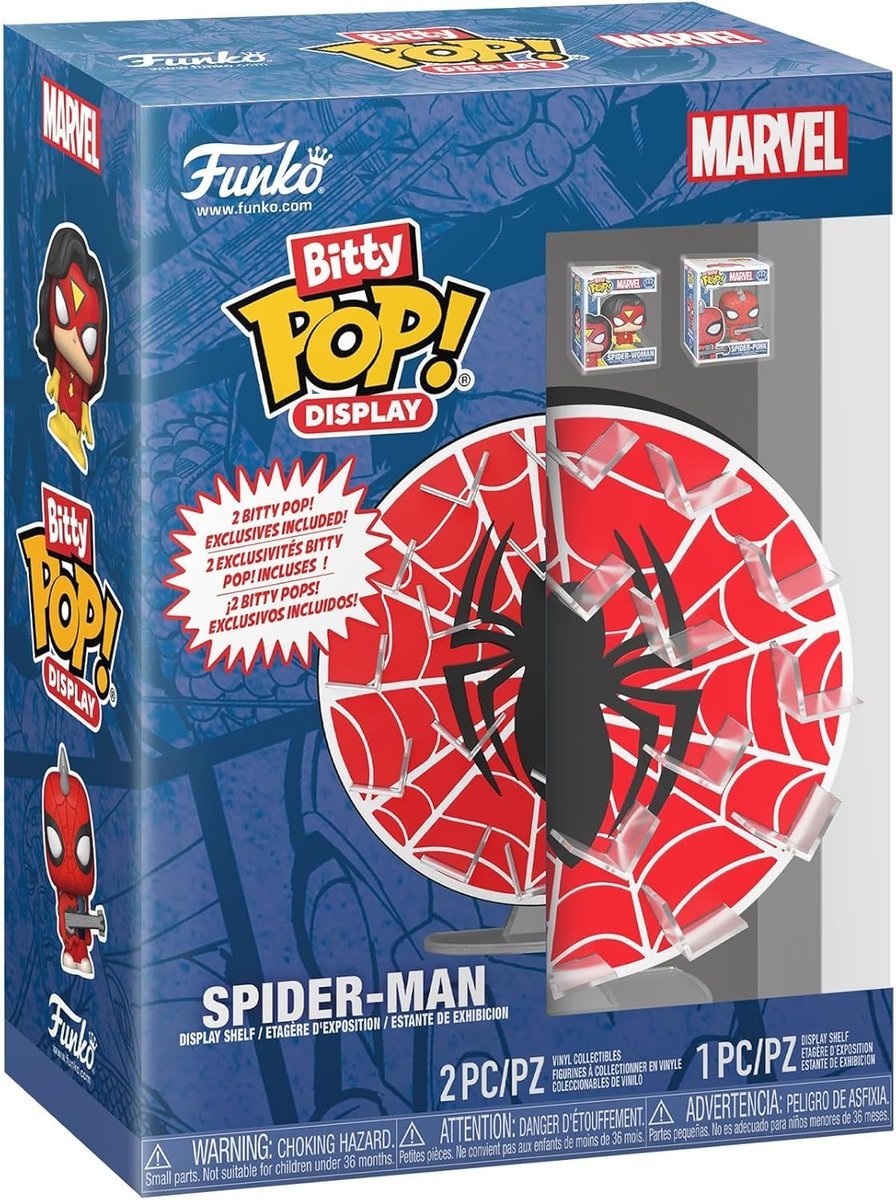 funko pop! pbitty display spider-man web ekspozytor półka
