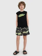 Kąpielówki dla chłopców - 4F Spodenki plażowe boardshorty chłopięce - multikolor 122/128 (6-8 lat) - miniaturka - grafika 1