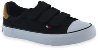 Buty dla chłopców - Trampki dla dzieci American Club LH 80/81/23 Czarne - miniaturka - grafika 1