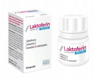 NORSA PHARMA Laktoferin NUCLEO (Laktoferyna, Kompleks 5 nukleotydów, Wit. C) 30 Kapsułek wegańskich - Suplementy diety - miniaturka - grafika 1