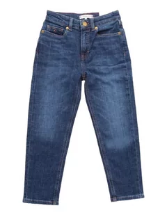 Spodnie Tommy Hilfiger HR Tapered jeansy dziewczęce-128 - Spodnie i spodenki dla dziewczynek - miniaturka - grafika 1