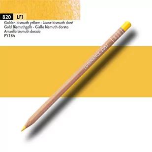 Kredka Caran D`Ache Nr.820 Golden        Bismuth Yellow Luminance 6901 - Kredki, ołówki, pastele i pisaki - miniaturka - grafika 1