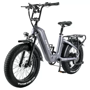 FAFREES F20 Master E-bike 20*4.0 inch Air Tire 500W Rear Drive 25km/h Max Speed 48V 22.5Ah Battery 140-160km Range -Grey - Rowery - miniaturka - grafika 3