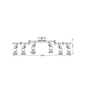 Lampy sufitowe - OSRAM Reflektor sufitowy OSRAM, biały, 6-punktowa, metalowy, GU10-LED 927 ściemniany, możliwość ściemniania, biały / opal, metal - miniaturka - grafika 1