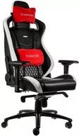 Fotele gamingowe - Noblechairs EPIC Gaming Skórzany Czarno-Biały NBL-RL-EPC-001 - miniaturka - grafika 1