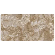 Podkładki na biurko - Podkładka na całe biurko Złote liście 120x60 cm - miniaturka - grafika 1