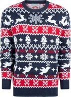 Swetry damskie - Brzydki świąteczny sweter damski i męski Świąteczny sweter "Tradycyjny i przytulny" rozmiar XXXL - miniaturka - grafika 1