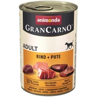 Mokra karma dla psów - Animonda Grancarno Adult Rind Pute Wołowina + Indyk 400G - miniaturka - grafika 1
