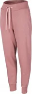 Spodnie sportowe damskie - 4f Spodnie damskie 4F jasny róż H4Z22 SPDD351 56S S - miniaturka - grafika 1