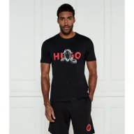Koszulki męskie - HUGO T-shirt Deyladec Regular Fit - miniaturka - grafika 1