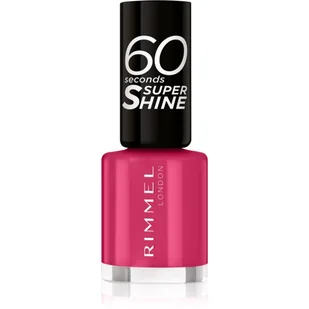 Rimmel London London 60 Seconds Super Shine lakier do paznokci 8 ml dla kobiet 323 Funtime Fuchsia - Lakiery do paznokci - miniaturka - grafika 1