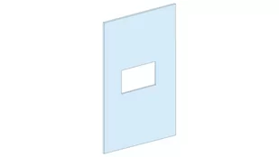 PrismaSet Osłona metalowa z wycięciem do NSX630 300x450mm LVS03298 - Wyłączniki światła i elektryczne - miniaturka - grafika 1