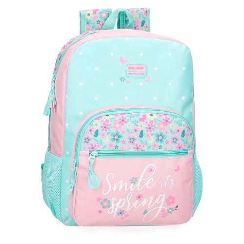 Roll Road Spring Dream Wielobarwny 30x38x12 cms Poliester, Biały, 30x38x12 cms, plecak szkolny