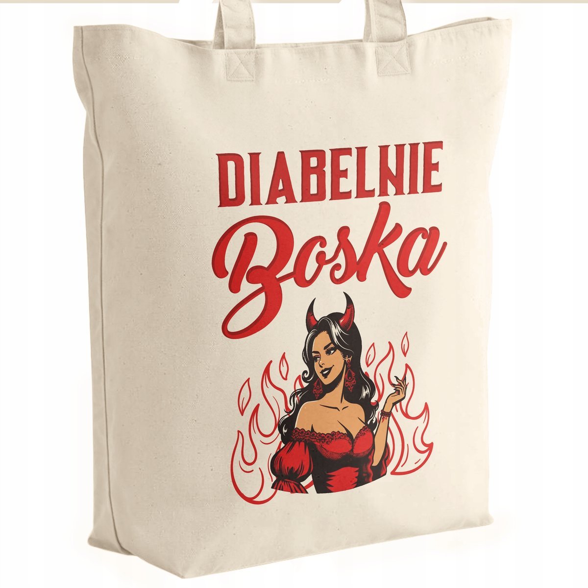 Torba bawełniana premium prezent na Dzień Kobiet Diabelnie Boska