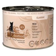 Mokra karma dla kotów - Zestaw Catz Finefood w puszce, 12 x 200 g - Dziczyzna - miniaturka - grafika 1