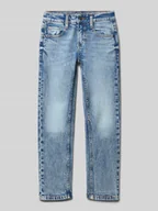 Spodnie i spodenki dla chłopców - Jeansy o kroju regular fit z mieszanki bawełny model ‘PETE’ - miniaturka - grafika 1
