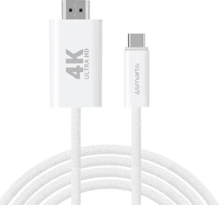 Kabel USB 4smarts USB-C - HDMI 2 m Biały 540955 - Kable - miniaturka - grafika 1