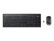 Myszki - Fujitsu LX410 klawiatura Dołączona myszka RF Wireless QWERTY Angielski Czarny S26381-K410-L402 - miniaturka - grafika 1