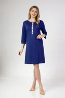 Bielizna nocna - REGINA KOSZULKA DAMSKA 139 L GRANATOWY - miniaturka - grafika 1