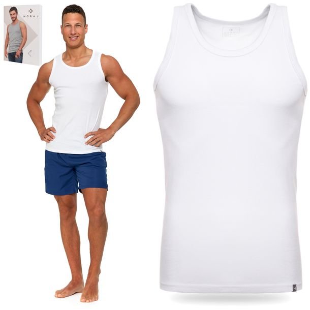 Podkoszulka Męska Tank Top Koszulka Podkoszulek 100 % Bawełna Moraj - M
