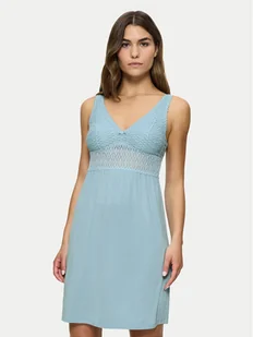 Triumph Koszula nocna Aura Spotlight 10218288 Niebieski Regular Fit - Piżamy damskie - miniaturka - grafika 1