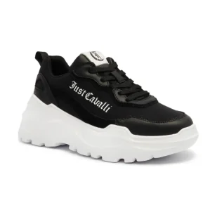 Just Cavalli Sneakersy Fondo Casper z dodatkiem skóry - Moda i Uroda OUTLET - miniaturka - grafika 1