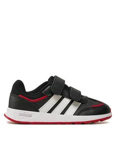 adidas Sneakersy Tensaur Switch JH8653 Czarny - Buty dla chłopców - miniaturka - grafika 1