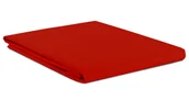 Prześcieradła - Prześcieradło bawełna 160x220 bez gumki czerwone Semplice - miniaturka - grafika 1