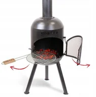 Paleniska ogrodowe - BONFEU KOMINEK OGRODOWY BONSOLO CZARNY - miniaturka - grafika 1