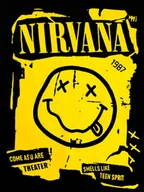 Podkładki pod mysz - PODKŁADKA POD MYSZ Nadruk 22x18 cm Nirvana Smiley Kurt Cobain ROCK Prezent - miniaturka - grafika 1