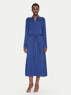 Sukienki - Fracomina Sukienka koszulowa FS25SD3002W413N8 Niebieski Regular Fit - miniaturka - grafika 1