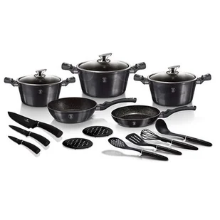 Berlinger Haus Lumarko Berlingerhaus Bh-6920 Carbon Pro BH-6920 Kinghoff - Zestawy garnków i patelni - miniaturka - grafika 1