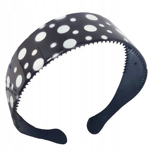 Opaska do Włosów Szeroka Opaska na Głowę Kropki