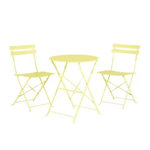Beliani Meble ogrodowe limonkowe 2 krzesła FIORI - Meble ogrodowe - miniaturka - grafika 1