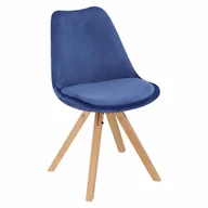Krzesła - D2.Design Krzesło Norden Star Square Velvet niebi eskie 205918 - miniaturka - grafika 1