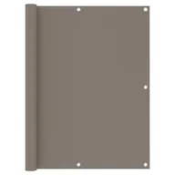 Parawany - vidaXL Parawan balkonowy, kolor taupe, 120x500 cm, tkanina Oxford vidaXL - miniaturka - grafika 1