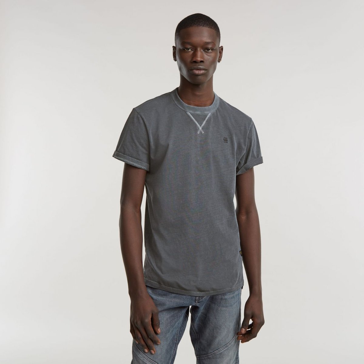 t-shirt uomo g-star d24449-2653 nifous b564 dark grey