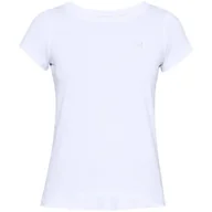 Koszulki sportowe damskie - Koszulka damska Under Armour HeatGear SS White M - miniaturka - grafika 1