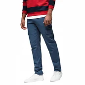 Spodnie męskie - Męskie spodnie cargo STRAIGHT LEG ciemnoniebieskie V1 OM-PACG-0204 S - miniaturka - grafika 1