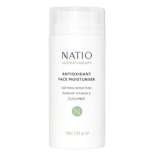 Natio Przeciwutleniacz do twarzy Moisturizer, 100 ml - Przeciwzmarszczkowy krem do twarzy - Infused with Rosehip Vitamin E, ekstrakty roślinne - balsam do twarzy dla wszystkich rodzajów skóry
